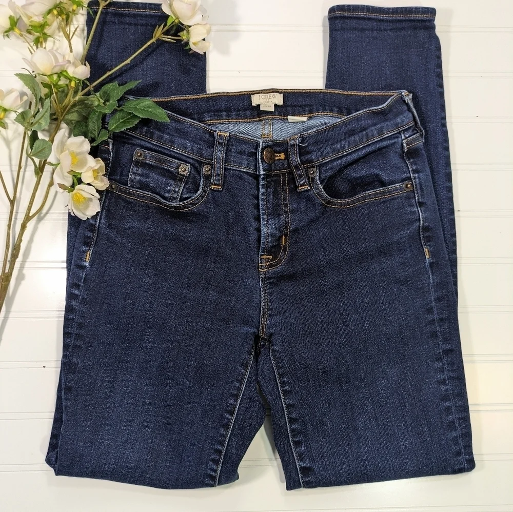 J Crew Dark Wash Mod Roae Skinny Jeans